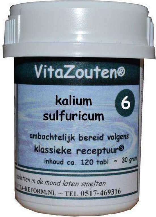 VITAZOUTEN KALIUM SULF 6/6 - Vita Reform Van der Snoek