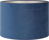 Light & Living Lampenkap Cilinder Velours - Petrol Blue - 50x50x38cm
