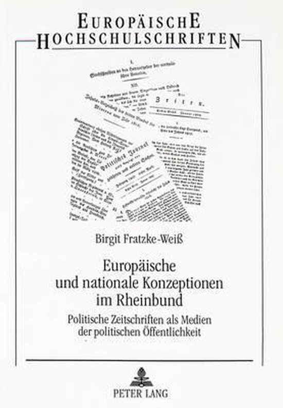 Europaeische Und Nationale Konzeptionen Im Rheinbund - cover