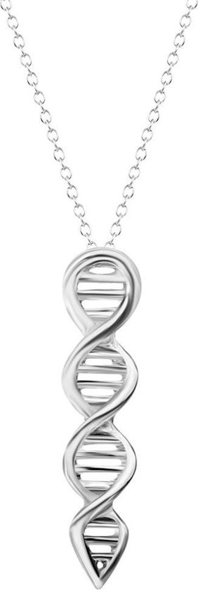 24/7 Jewelry Collection DNA Ketting - Molecuul - Zilverkleurig | bol.com