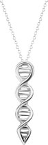 24/7 Jewelry Collection DNA Ketting - Molecuul - Zilverkleurig