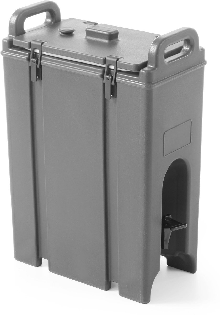 Geïsoleerde drankdispenser met kraan, drankdispenser - Zilver, 11 L, chroomnikkelstaal