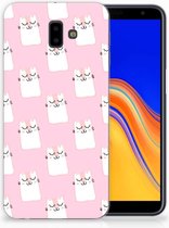 Geschikt voor Samsung Galaxy J6 Plus (2018) Uniek TPU Hoesje Sleeping Cats
