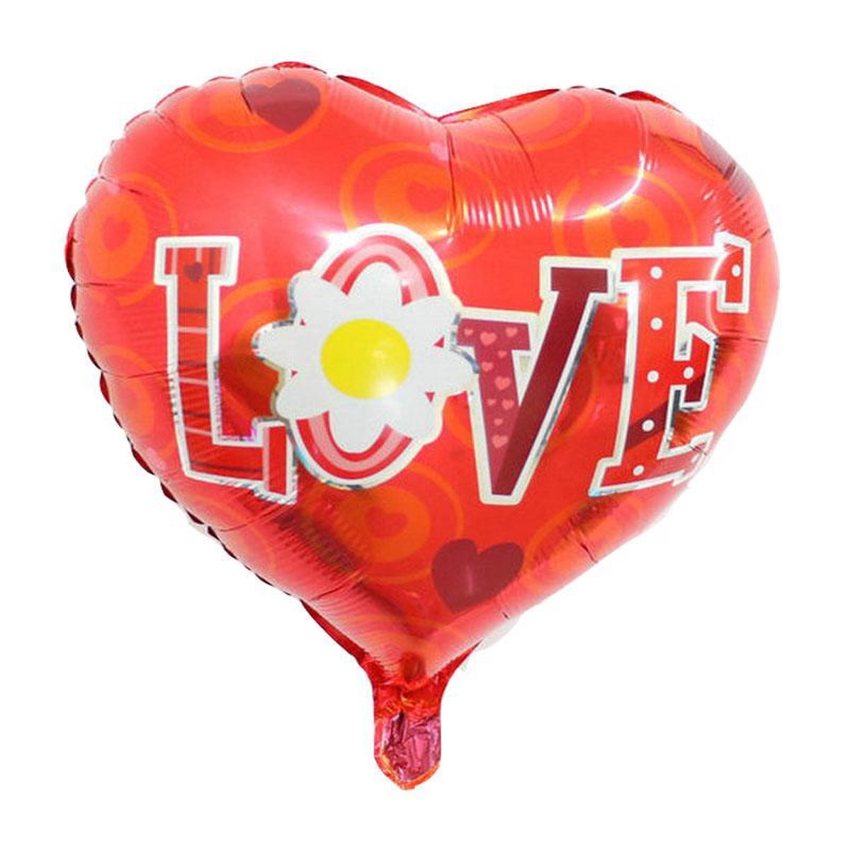 Folieballon I love you flower 45x45 cm