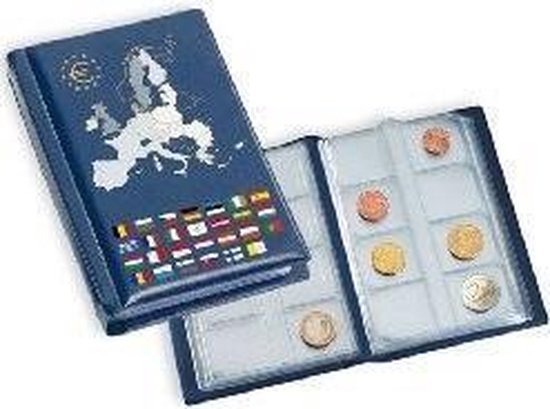 Album numismatique de poche 12 séries de pièces en euros