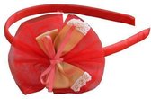 Jessidress Meisjes haar diadeem met tule - Rood