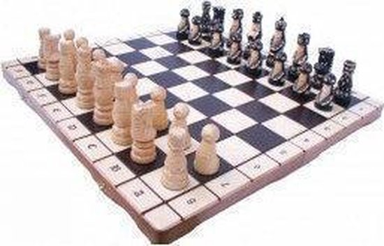 erven Split Onregelmatigheden Decoratief handgeschilderd schaakspel | Games | bol.com