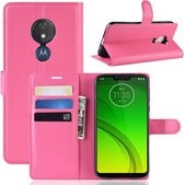 Motorola Moto G7 Power Hoesje - Book Case - Roze