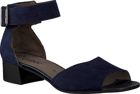 Gabor Dames Sandalen 723 - Blauw - Maat 40 | bol.com