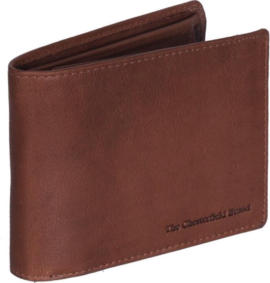 The Chesterfield Brand Andy Portafoglio In Pelle Wax Pull Up Con Protezione RFID - Marrone, 10x13x2 Cm