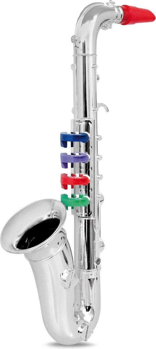 Enfants en plastique Saxophone Jouet Mini Saxophone Sax Enfants Instrument  de musique Jouet Cadeau (Argent)