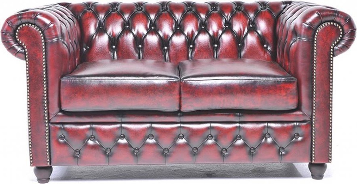 The Original Chesterfield - Brighton - 2-zitsbank - Zetel Salon - Antiek Rood