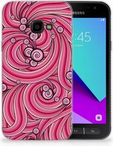 Geschikt voor Samsung Galaxy Xcover 4 Uniek TPU Hoesje Swirl Pink