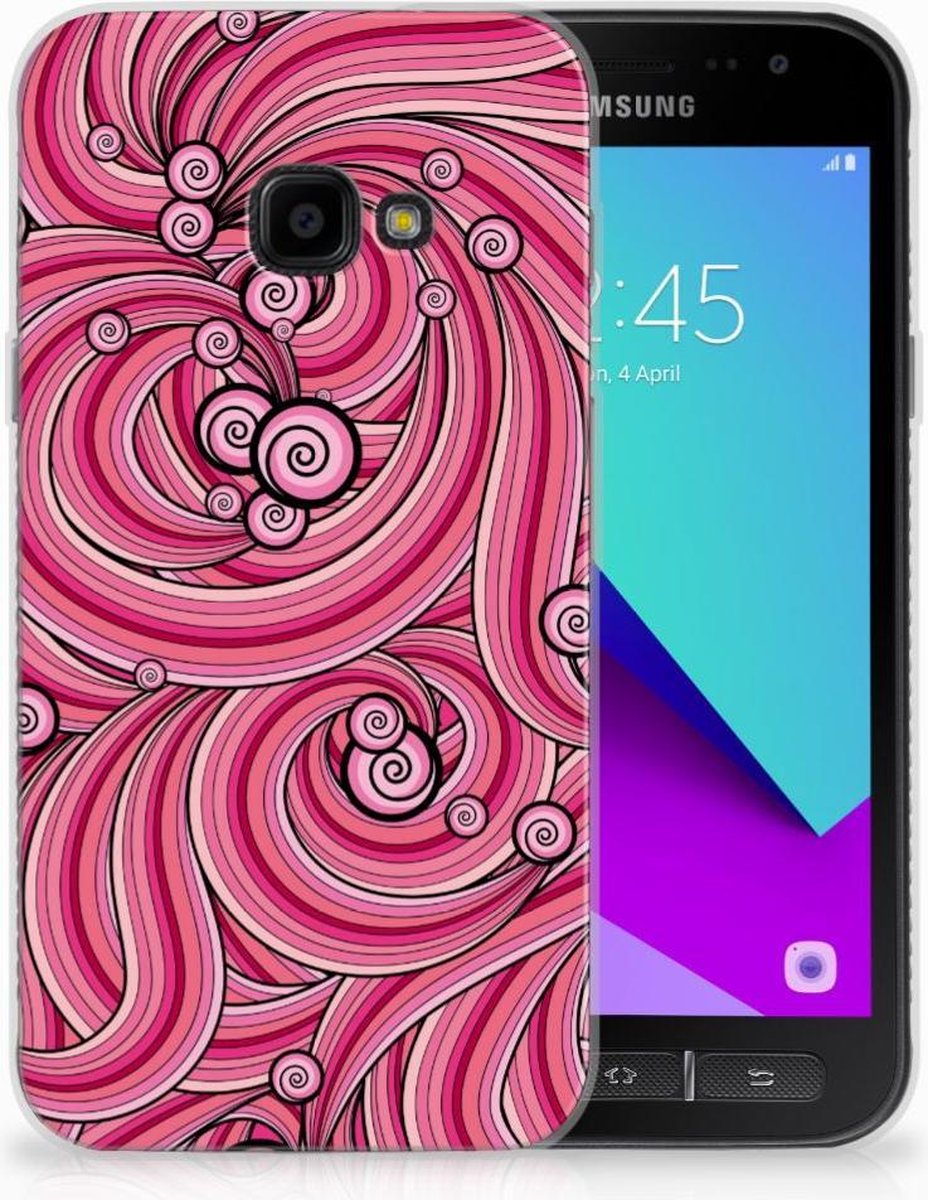 Samsung Galaxy Xcover 4 | Xcover 4s Hoesje maken Swirl Pink