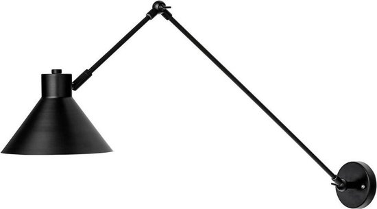 Bloomingville wandlamp verstelbaar zwart metaal | bol.com