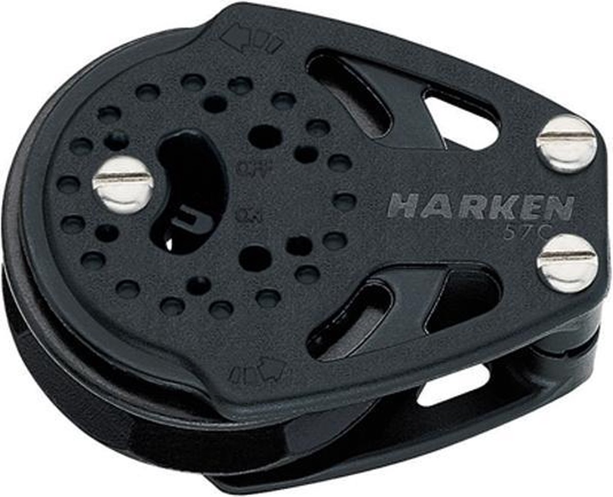 Harken Carbo ratel 1-schijfs+hondsvot 57mm