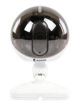 Konig König IP-camera's Indoor, IP, M-JPEG, CMOS, 25fps, IEEE 802.11b/g/n, microSD, iOS/Android, White