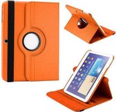 Samsung Galaxy tab 4 T530 T535 Leather 360 Degree Rotating Case Oranje Orange