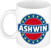 Ashwin naam koffie mok / beker 300 ml  - namen mokken