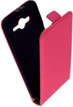 Lederen Roze Samsung Galaxy Core 2 Flip case case Telefoonhoesje