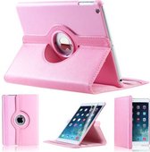 iPad Mini 1 2 en 3 hoesje Multi-stand Case 360 graden draaibare Beschermhoes Licht roze Met Stylus Pen en Glazen Screenprotector