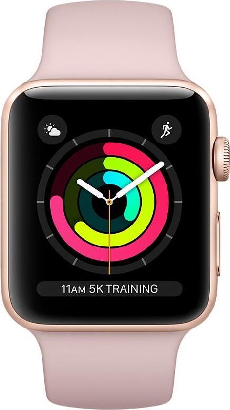 Apple Watch Series 3 Smartwatch 38mm Goudkleurig Aluminium Roze