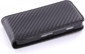 Mobiparts PU Flip Case Samsung Galaxy Ace Black Carbon