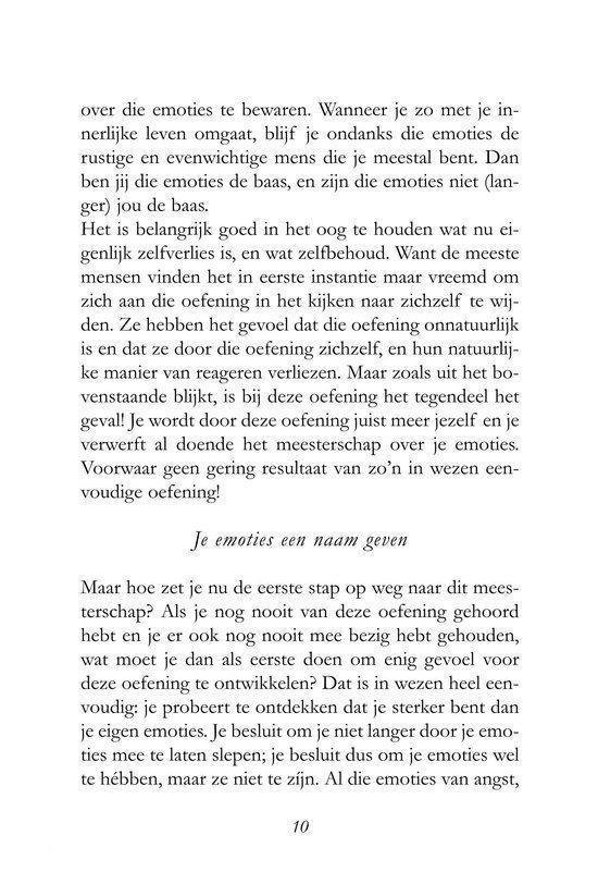 Boekpagina met de titel 'Je emoties een naam geven'.