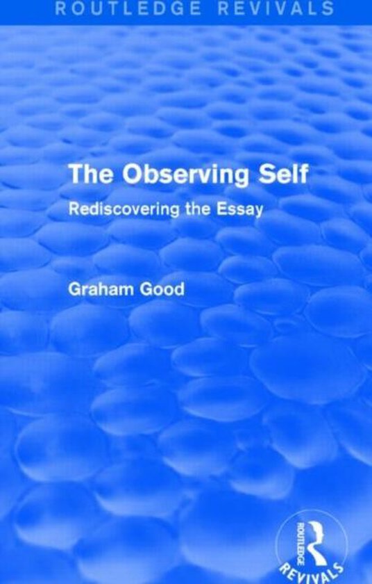 The Observing Self (Routledge Revivals) - cover