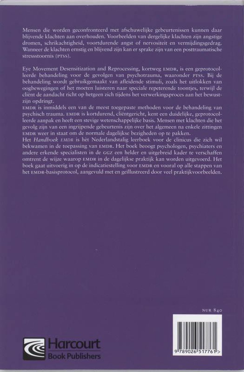 Handboek Emdr - back cover