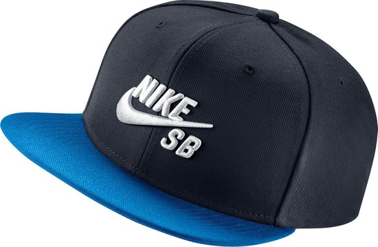 Nike SB Icon Snapback Cap - Unisex - zwart/blauw/wit |
