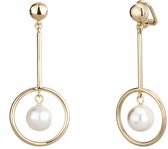 Traveller Oorclips - Dames - Parel - Hangend - Goudkleurig - 114136