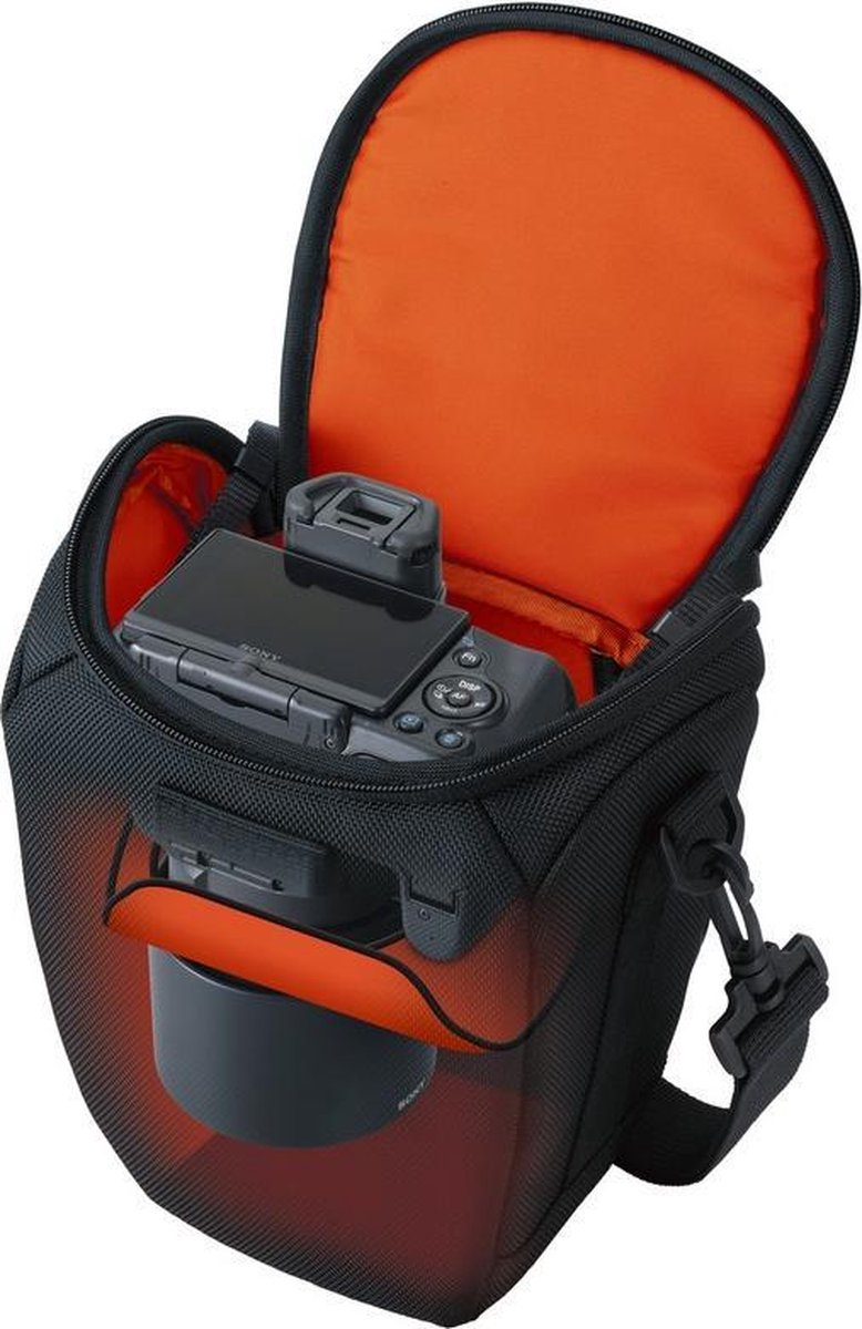 Housse De Protection Sony LCS-SC8B - Étui Souple Pour Appareil Photo, Avec Bandoulière Et Compartiments