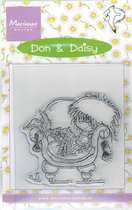 DDS3305 Marianne Design - Don & Daisy Clear Stamps - Laisy Daisy op de bank