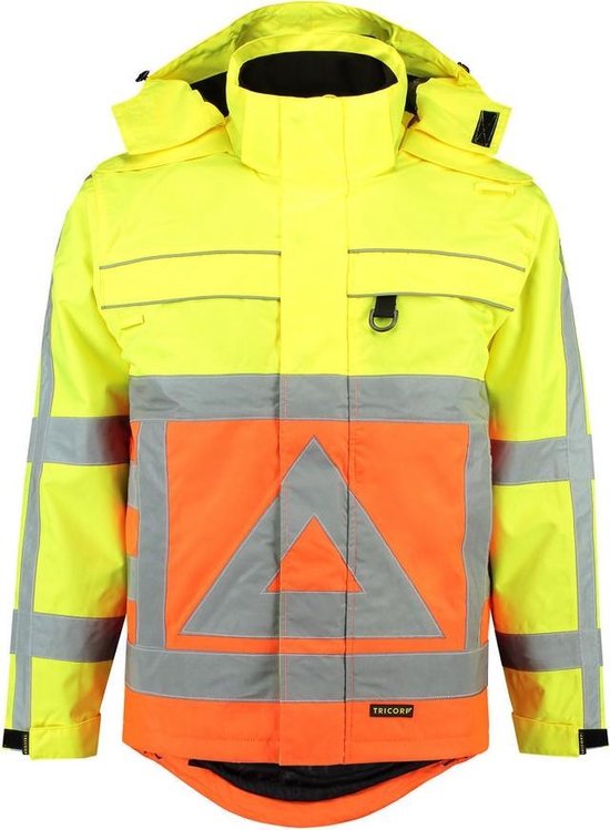 Tricorp Parka verkeersregelaar - Workwear - 403001 - Fluor Oranje-Geel - maat 4XL