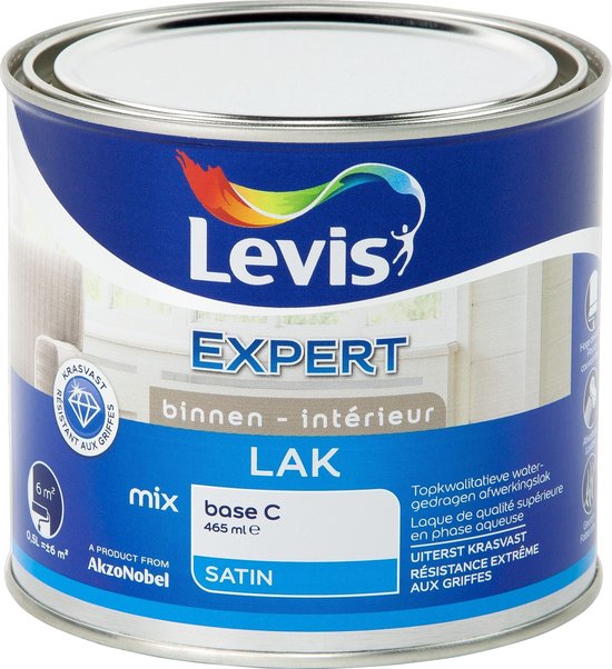 Levis Expert Houtlak Binnen Satin Mix 0,5L Clear