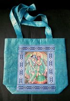 Tas met opdruk van Indiase Goden, Blauw