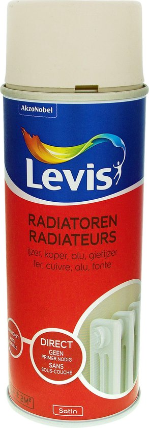 Levis Opfrisverf - Verf Radiatoren Spray - Satin - Dune Touch - 0.4L