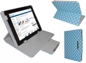 Polkadot Hoes  voor de Ainol Novo 7 Flame, Diamond Class Cover met Multi-stand, Blauw, merk i12Cover