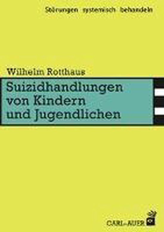 Suizidhandlungen von Kindern und Jugendlichen - cover