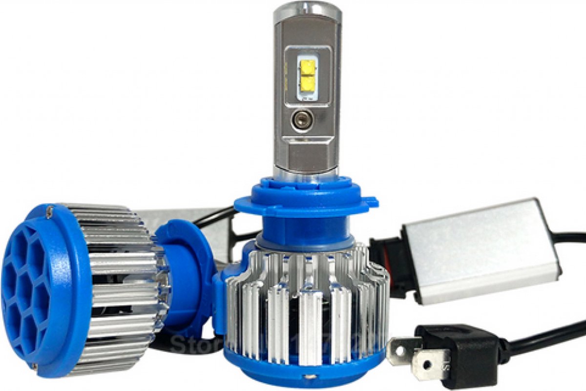LED koplampen set / H1 fitting / Waterproof / 35W 3500 lumen per lamp (7000 totaal)