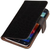 Croco Wit Samsung Galaxy Core LTE G386F Book/Wallet Case/Cover