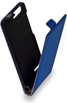 Lederen Blauw Huawei Ascend P7 Mini Flip case case Telefoonhoesje