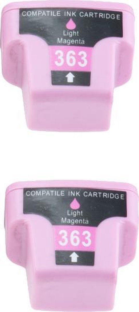 KATRIZ huismerk inkt voor|HP C8775WA(HP363)|Light Magenta| 18ml - 2stuks