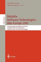 Reliable Software Technologies -- Ada-Europe 2003