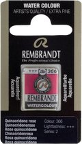 Rembrandt water colour napje Quinacridone Rose (366)