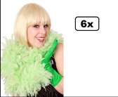 6x Boa luxe zee groen 75 gram 180cm