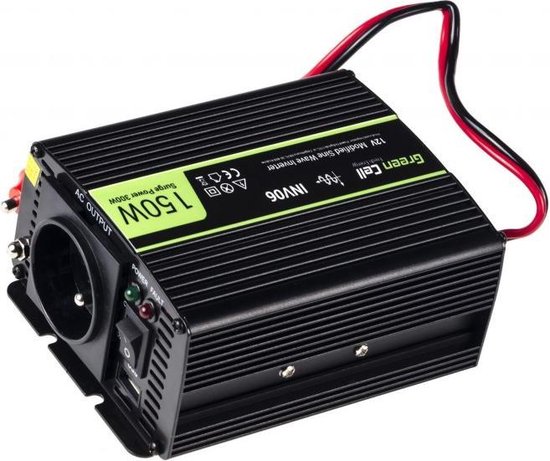 300W (150W continu) DC 12V naar AC 230V met USB Stroom Inverter Converter