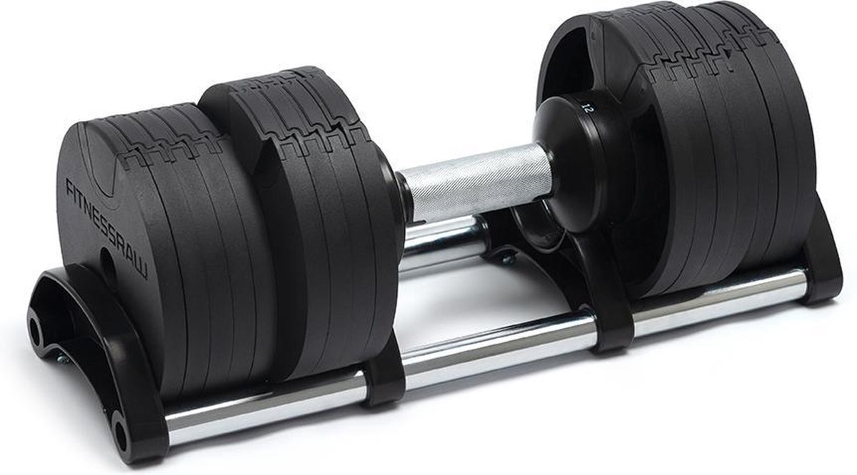 fitnessRAW twist-pro verstelbare dumbells set 32kg | bol.com