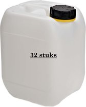 32x Jerrycans - 5 liter met dop - stapelbaar - UN-X & Food Grade certificatie